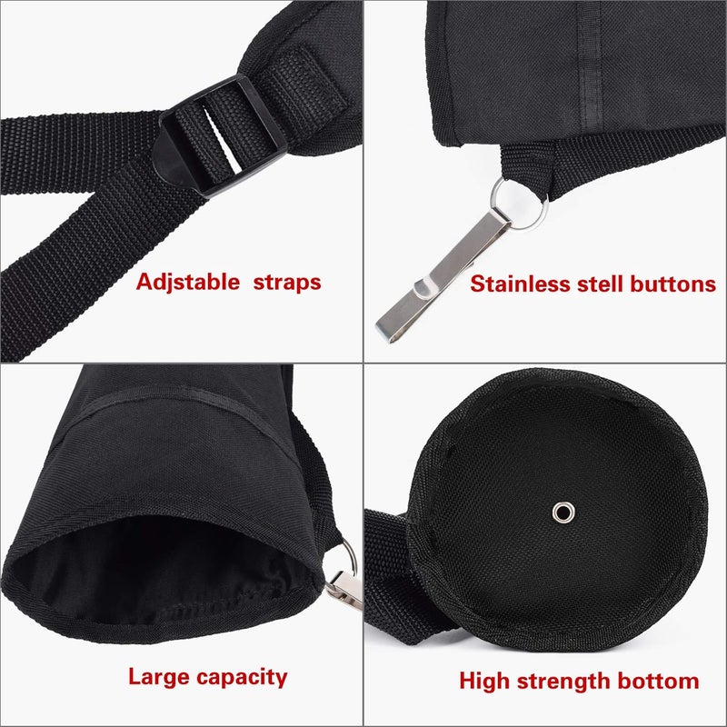 Yls Archery Hip and Back Quiver for Arrows - Black Arrow Quiver for Kids and Adults - Adjustable Arrow Holder with a Padded Strap and Belt Clip - Archery Accessories for Field and Practice - Image 2